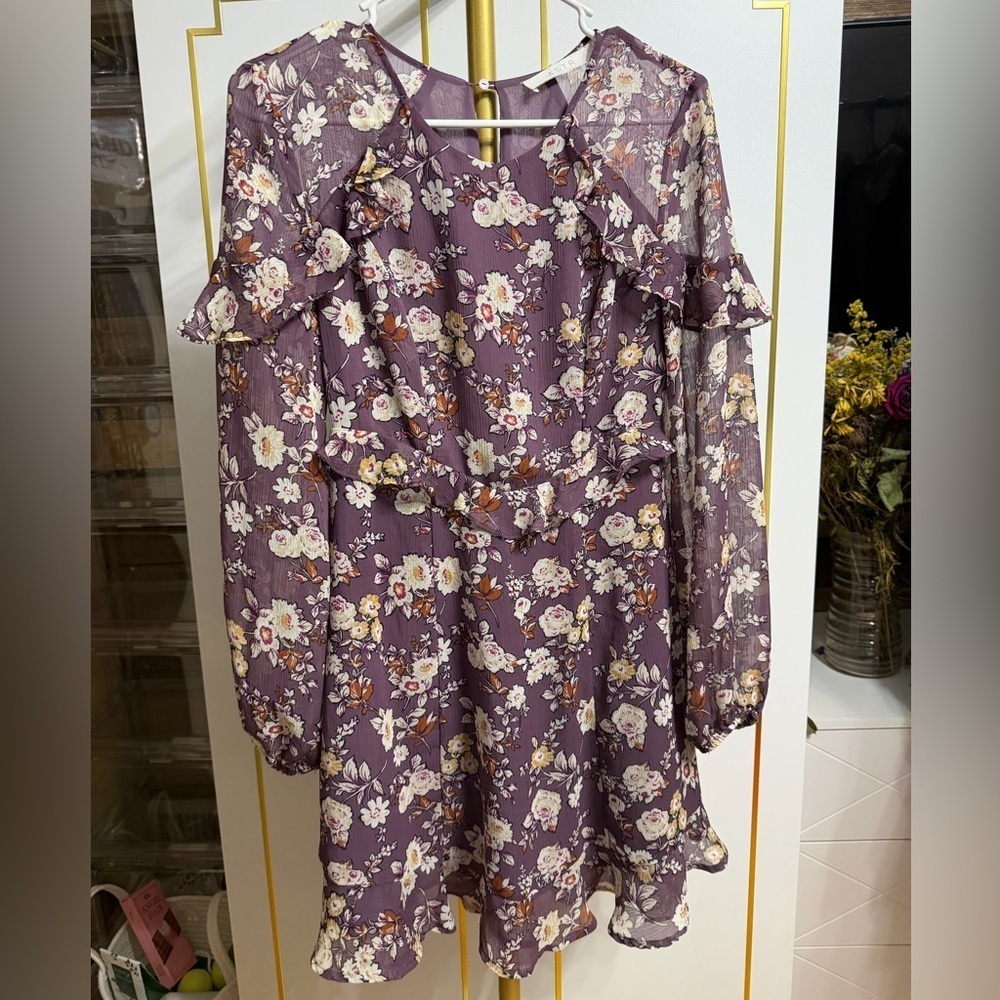Astr Ruffle Floral Print Dress #0048 - Picture 1 of 8